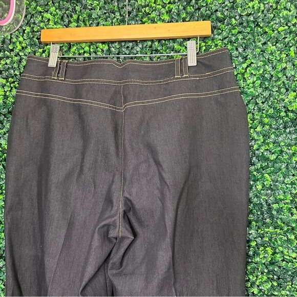 Larry Levine Sport Stretch Black Denim Jeans Sz 12 - Picture 5 of 7